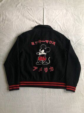 Forever 21 x Mickey Mouse Varsity Bomber Jacket